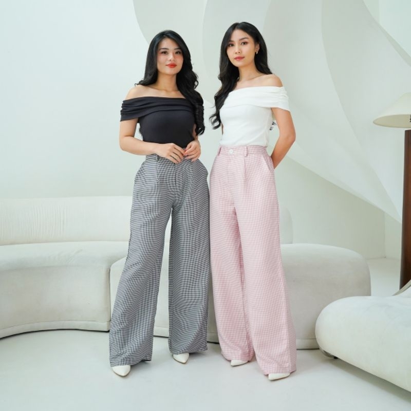 Hitori Trousers Pants Houndstooth