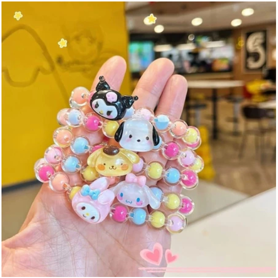 Gelang Anak Manik Korea Karakter Lucu / Gelang Sanrio Anak Manik Manik Jelly / Beads Bracelet Korea