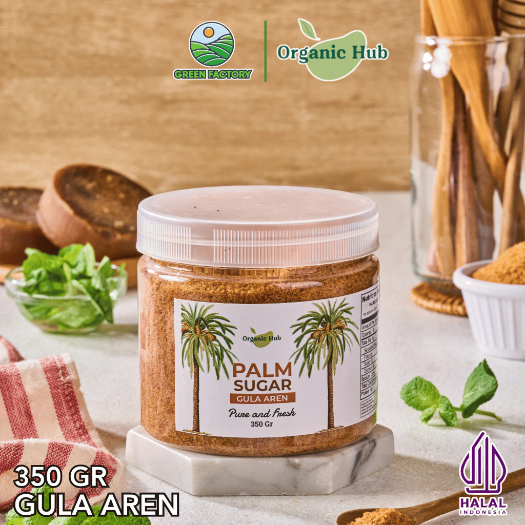 

Organic Hub Gula Aren Bubuk 100% Original Natural Premium Quality Palm Sugar Powder Organik 350 gr