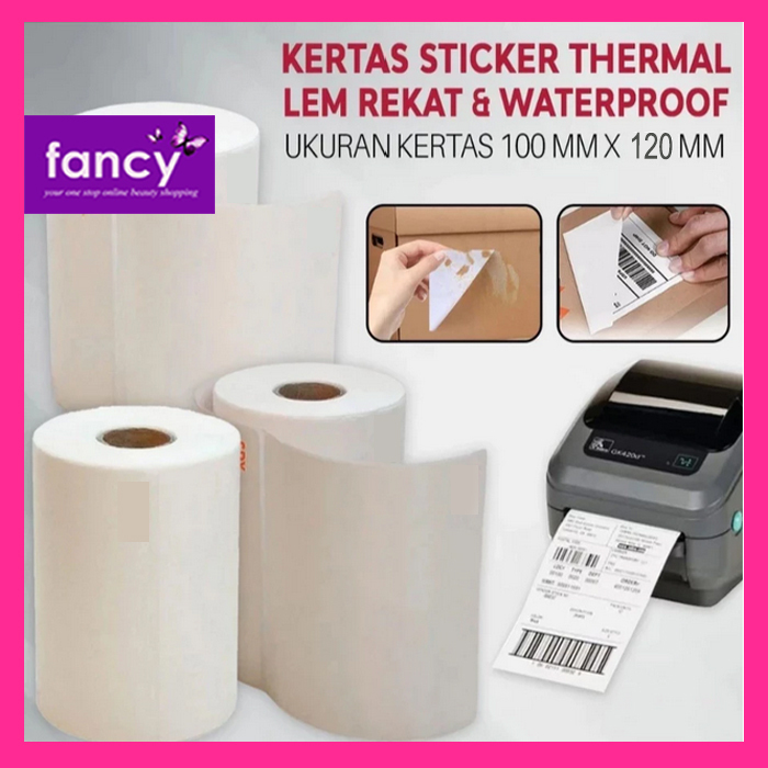 

Label Sticker Thermal 100 X 120 mm BARCODE 250 LEMBAR [1 Roll]