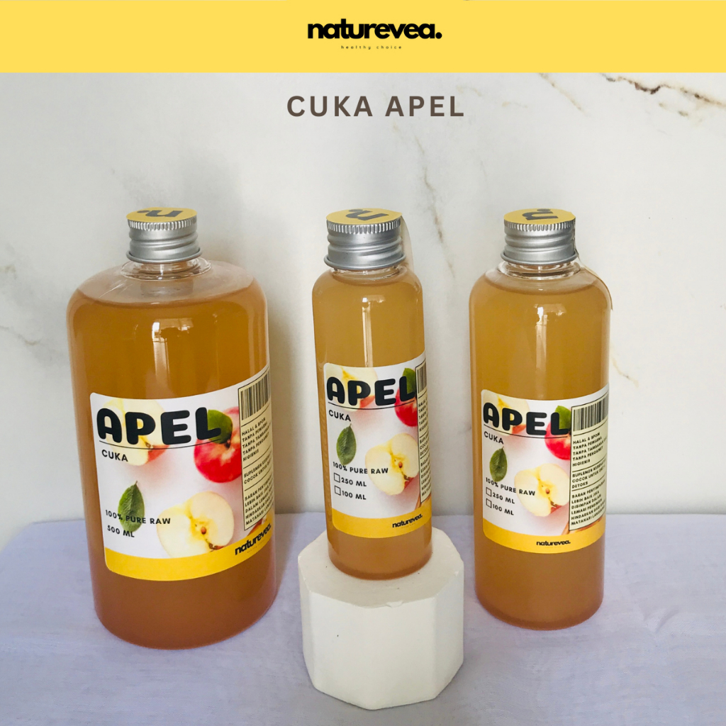 

Cuka Apel Asli Fermentasi Alami Apple Cider Vinegar Probiotik Sumber Enzim 100 ml - 250 ml - 500 ml