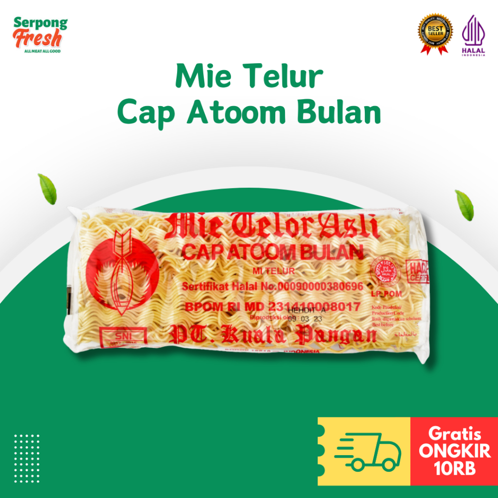 

Mie Telur Cap Atoom Bulan Mie Telor Asli