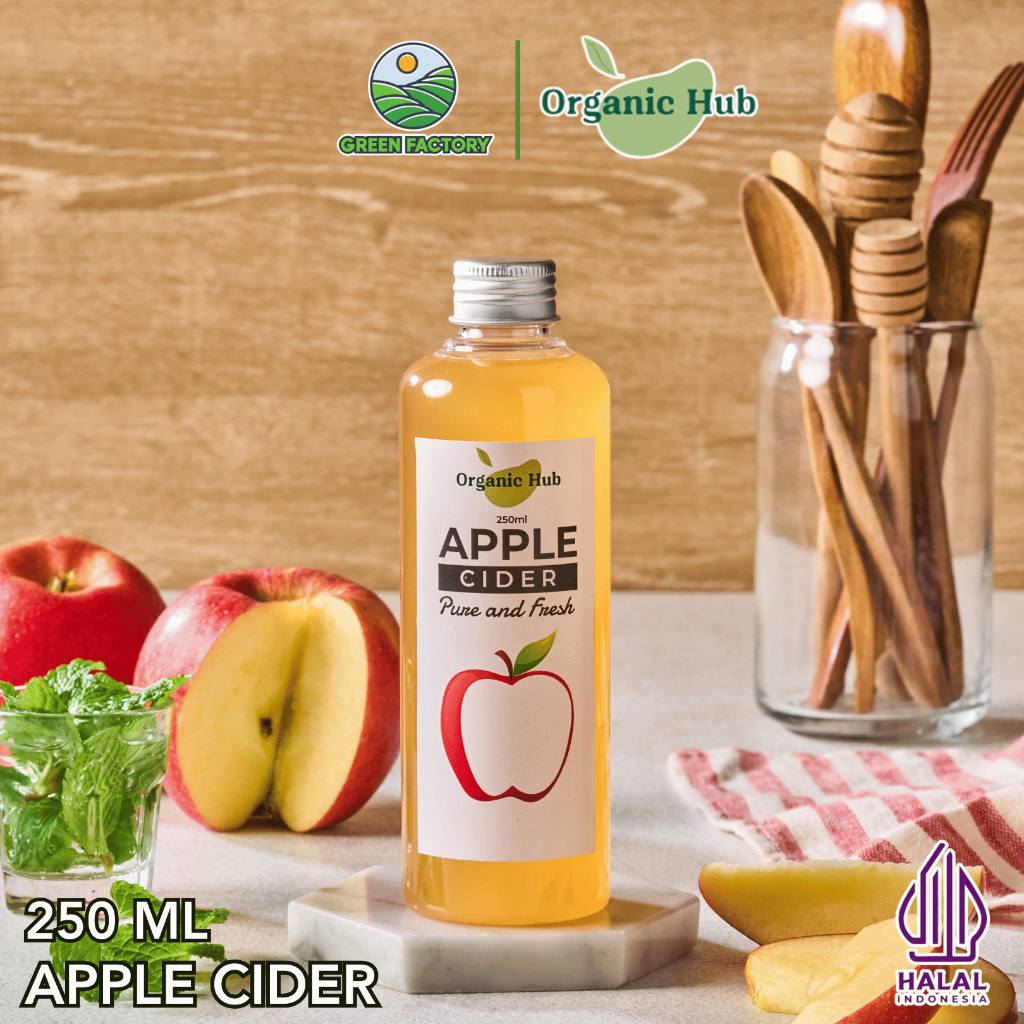 

Organic Hub Cuka Apel Original Organik Apple Cider Vinegar Cuka Sari Apel 250 ml