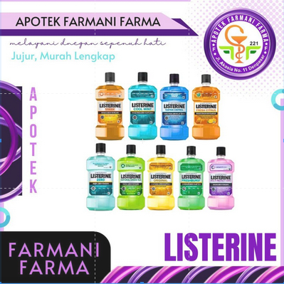 LISTERINE MOUTH WASH / LISTERINE PENCUCI MULUT / OBAT KUMUR / ANTISEPTIK MULUT / GARGLE