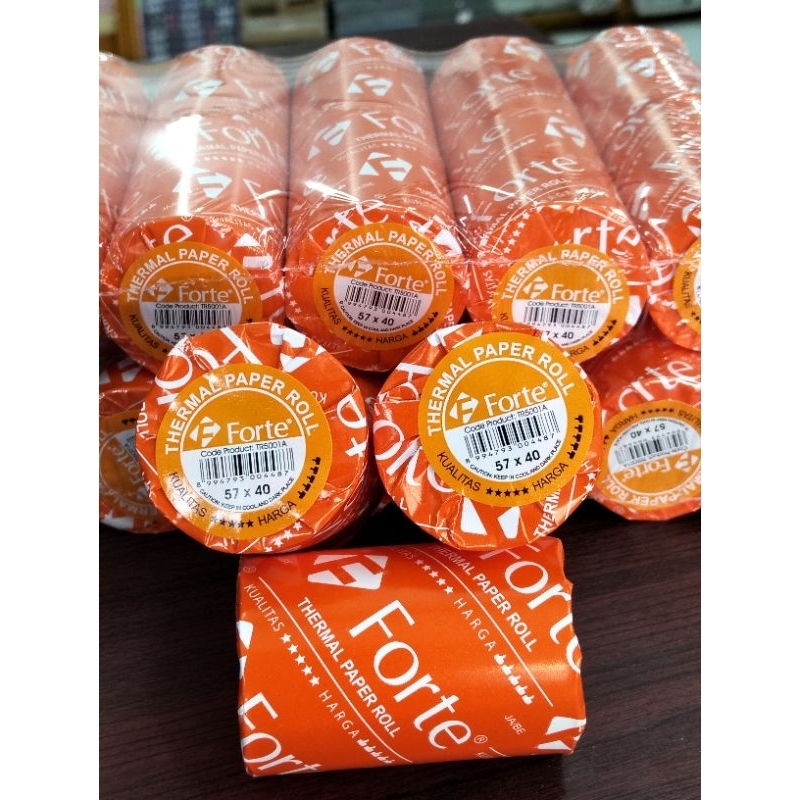 

Forte Kertas Struk Roll Kasir /Thermal Forte 57x40 (1pak isi 10 roll)