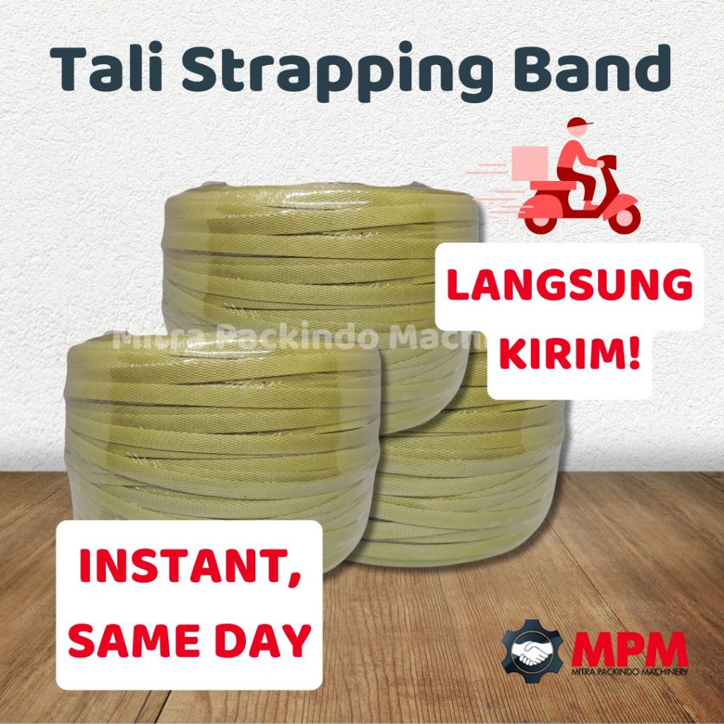 

Tali Strapping Packing Barang 12mm / Tali Klem MURAH 15mm khusus INSTANT / GOJEK