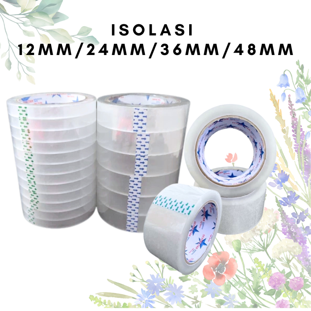 

[Doora] Isolasi / Selotip Berry Tape Lakban Bening