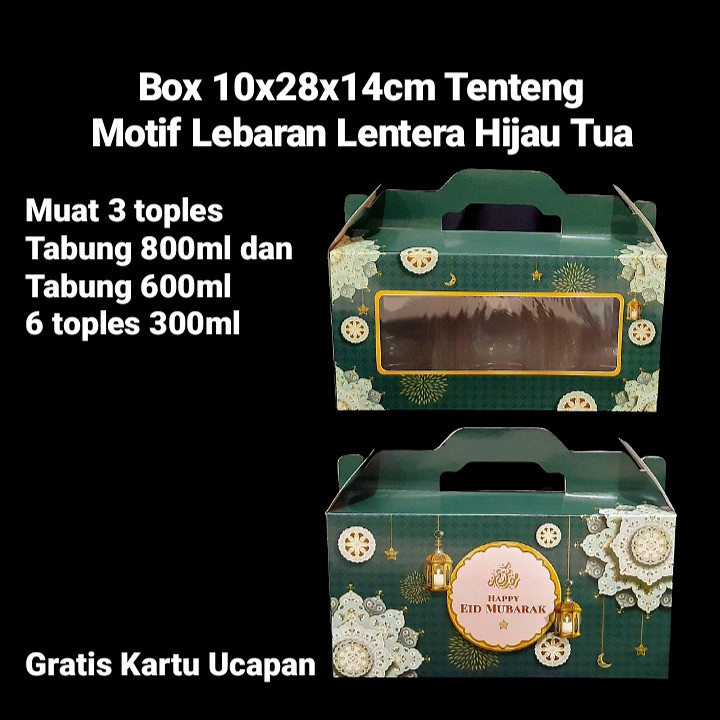 

Dus Mika Edisi Lebaran 10x28x14 Cm Motif Lentera Hijau Muda