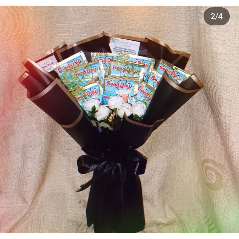 

Buket coffee isi 10 pcs buket wisuda kado ulangtahun