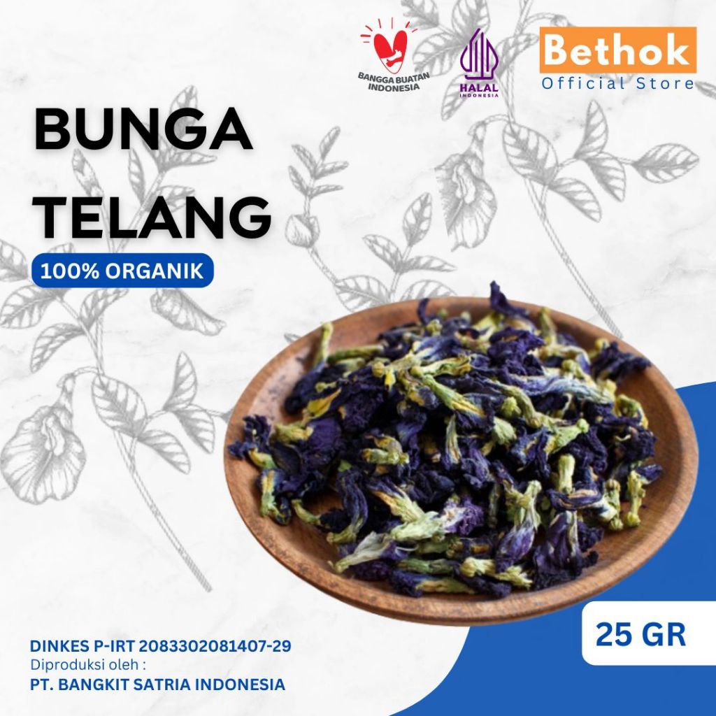 

TEH BUNGA TELANG KERING ORGANIK PREMIUM | 100% ORIGINAL