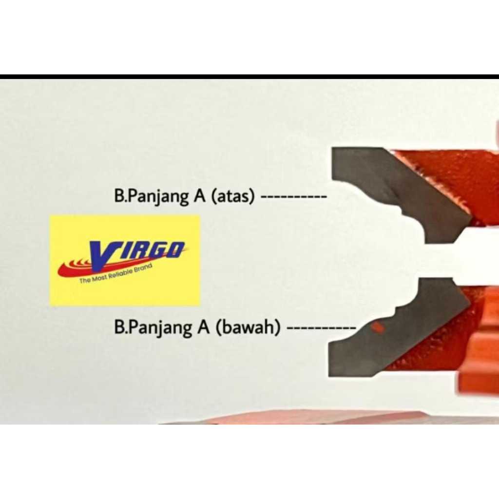 2 MATA PISAU PROFIL ROUTER DUDUK BUNGA PANJANG ALUR ATAS BAWAH SPINDLE PINTU KAYU