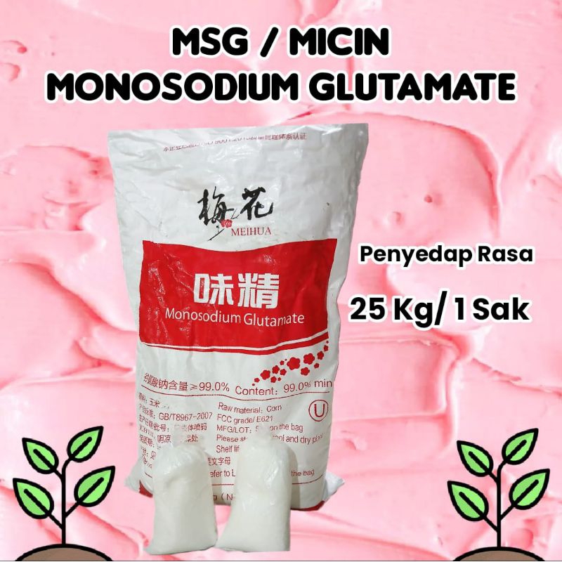 

MSG Monosodium glutamate Meihua 25kg / Micin Kristal 25kg