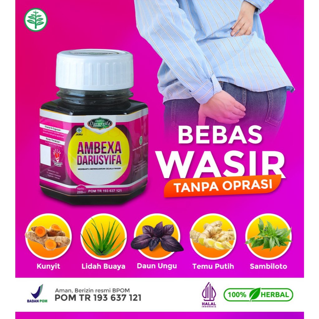 Darusyifa - Madu Ambeien AMBEXA Asli Obat Wasir Sembelit Paling Ampuh Original
