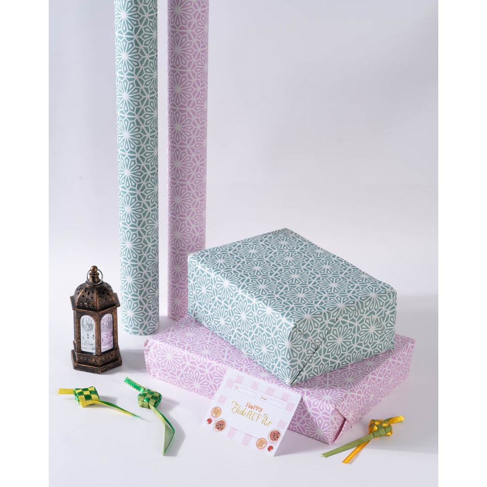 

Kertas Bungkus Kado Lebaran Idul Fitri Ramadhan Paper Gift Vintage Wrap Souvenir