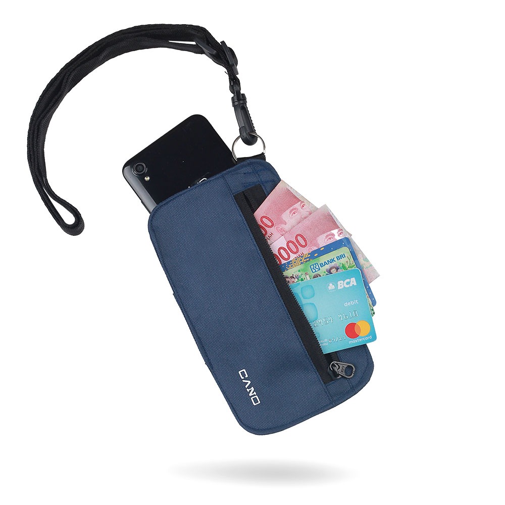 Dompet Kalung Pria Murah Distro Original Cordura Melicent Tas Gantung Mini Hp Kartu Multi Fungsi Ter