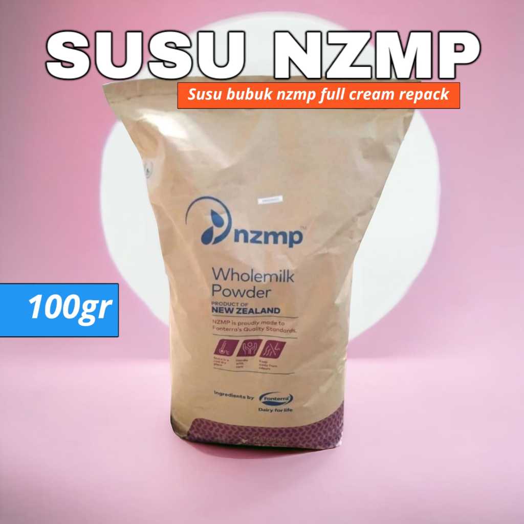 

[100gr] Susuk Bubuk NZMP Repack / Susu Bubuk Full Cream NZMP / Wholemilk Powder NZMP