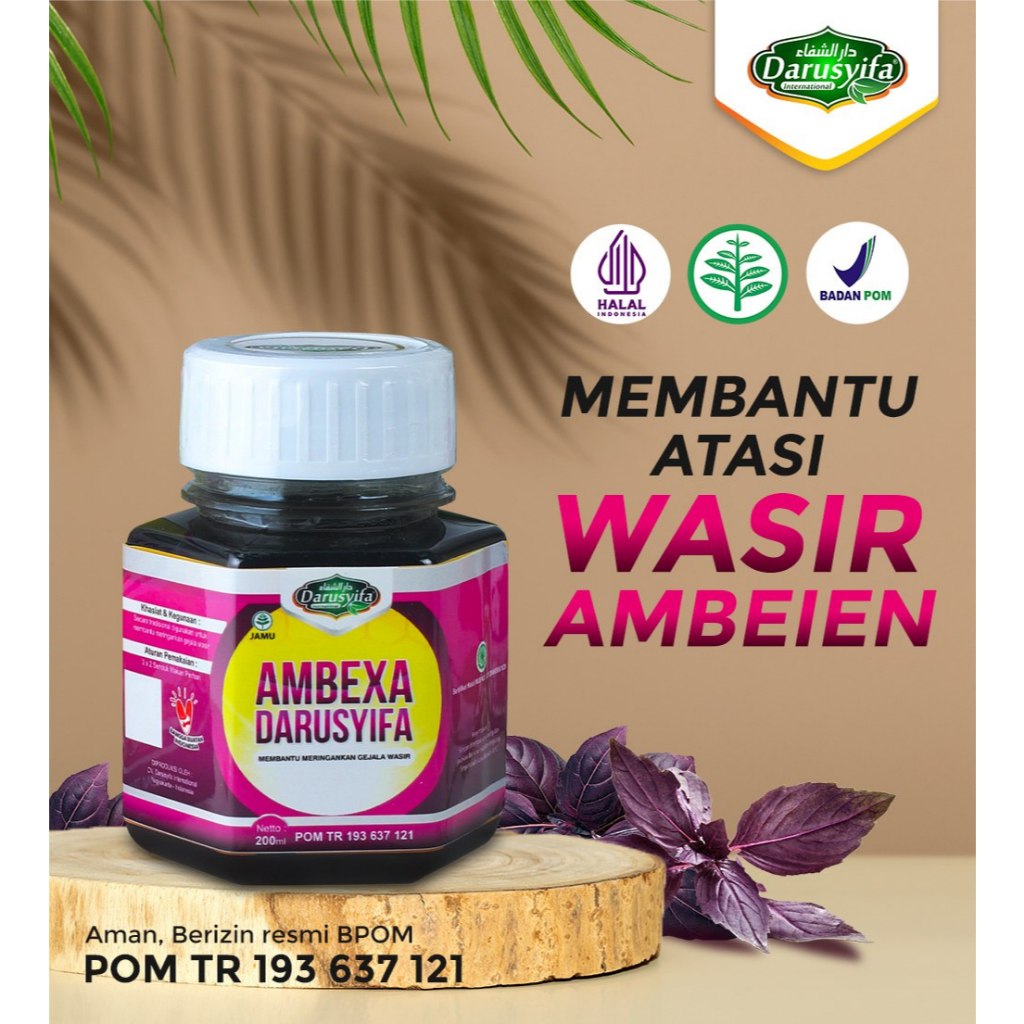 Madu AMBEXA Ekstrak Daun Ungu Darusyifa Atasi Ambeien Dan Wasir Original