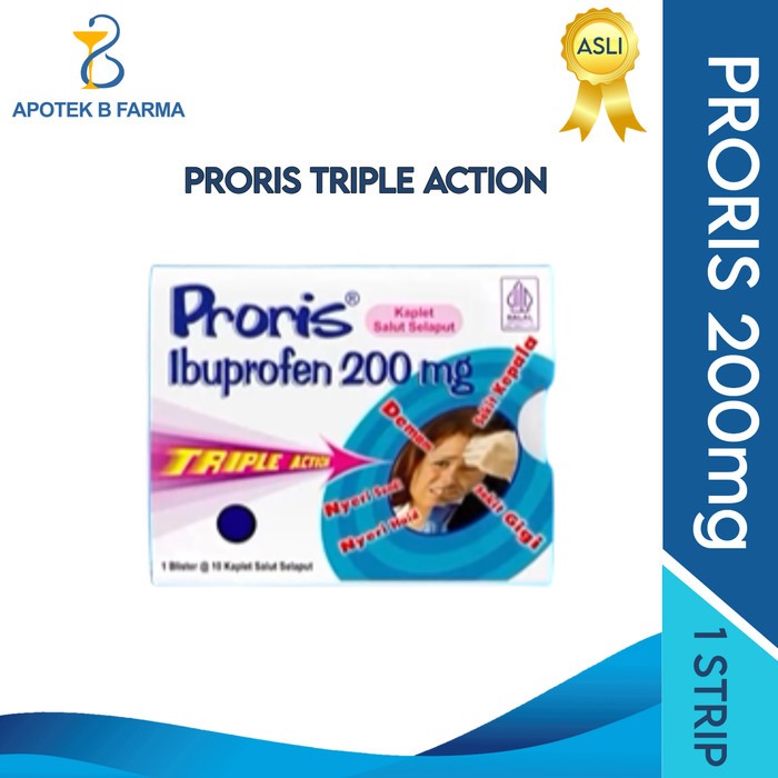 PRORIS IBUPROFEN 200 Mg 1 Strip