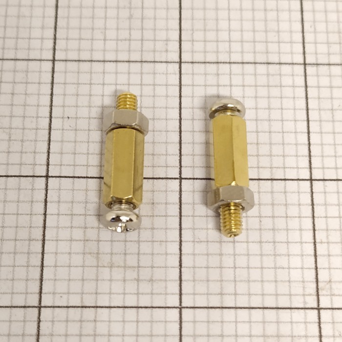 Spacer 1 cm Kuningan / Spacer 1cm Kuningan / Spacer 1 cm Kuning / Spacer 10mm 1cm Kaki PCB Logam Kun