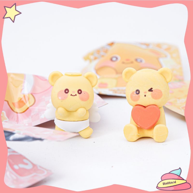 

Penghapus Misteri Bag Butter Bear B-1013 Eraser Hapusan Karet Stip Setip Beruang Kuning