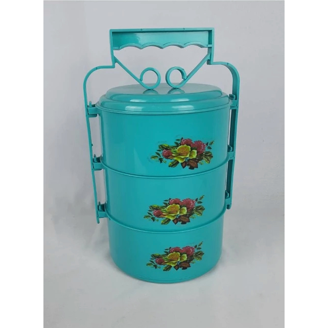 big promo rantang nasi / rantang plastik / kotak makan susun / kotak makan / rantang susun 3 /