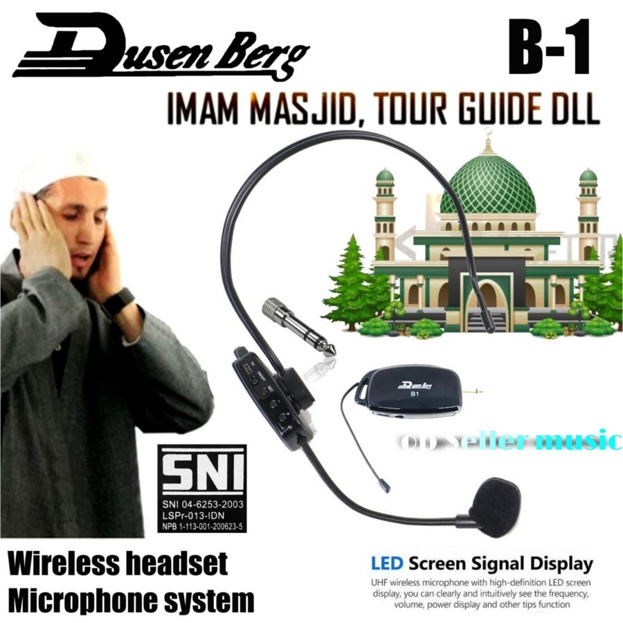 Mic Headset Bando Dusenberg b1 Mic Wireless Bando original Garansi