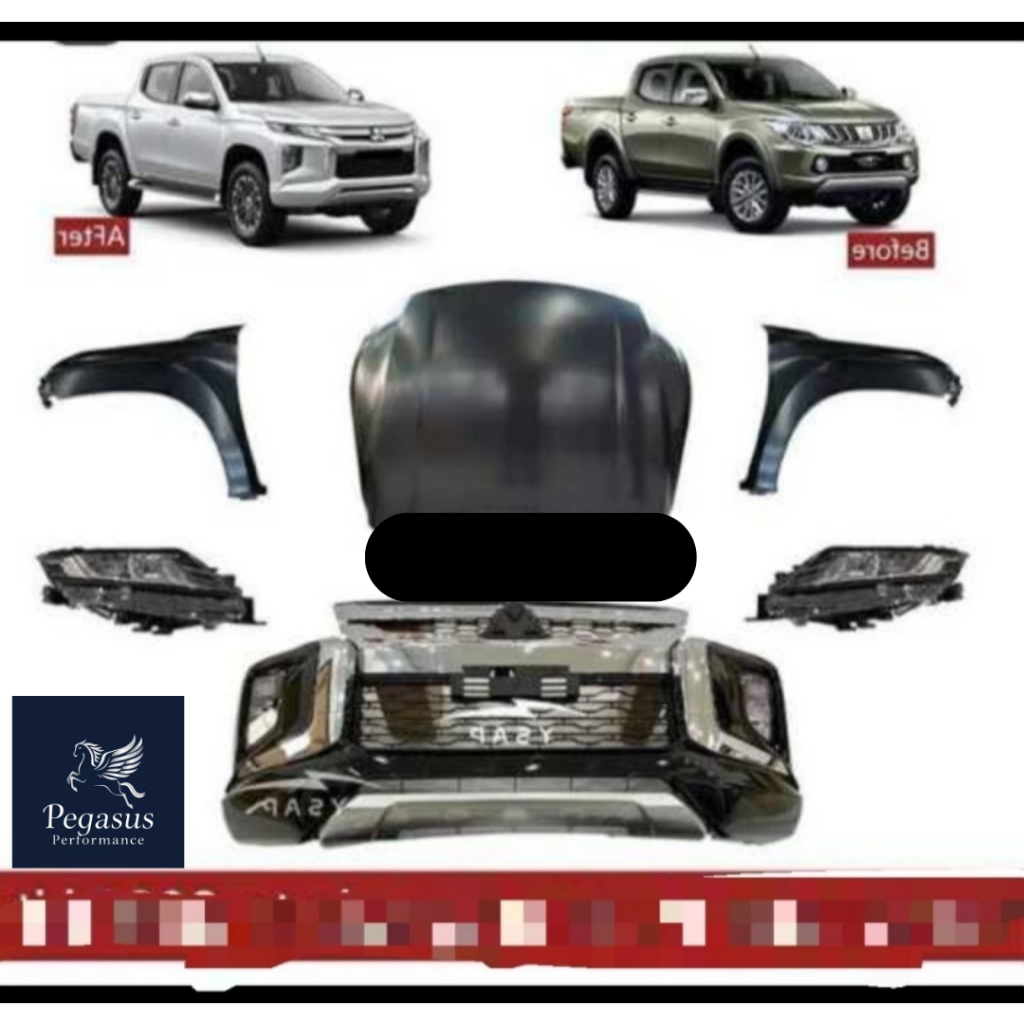 Bodykit Mitsubishi Triton 2015 To New Triton 2020
