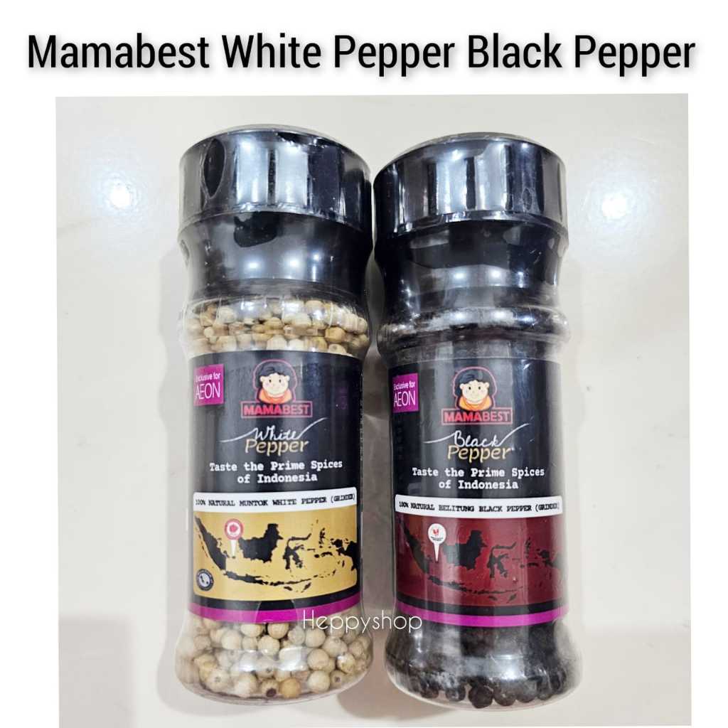 

Mamabest White Pepper Black Pepper Lada Putih Hitam