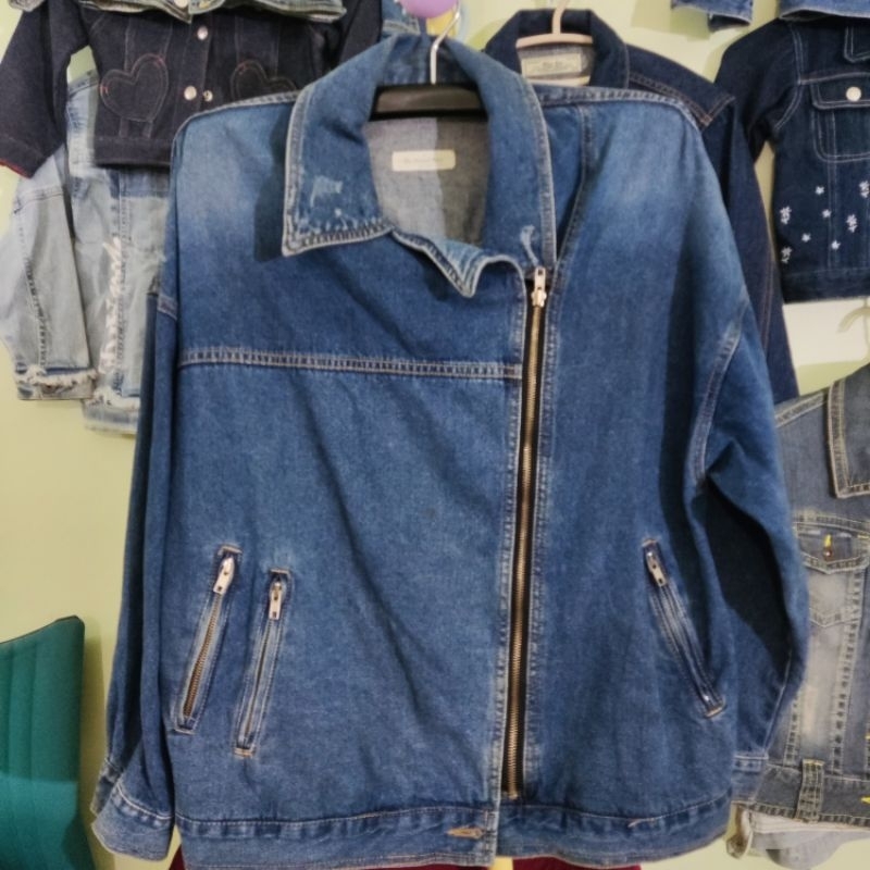 Jacket jeans zipper jumbo