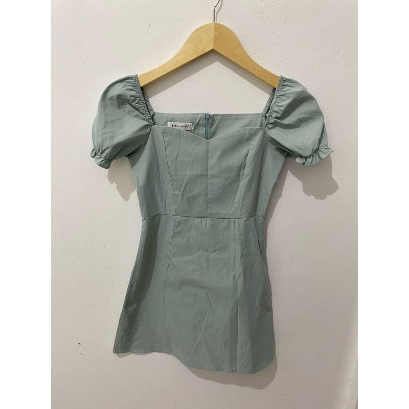 Dress Sabrna Hijau Mint