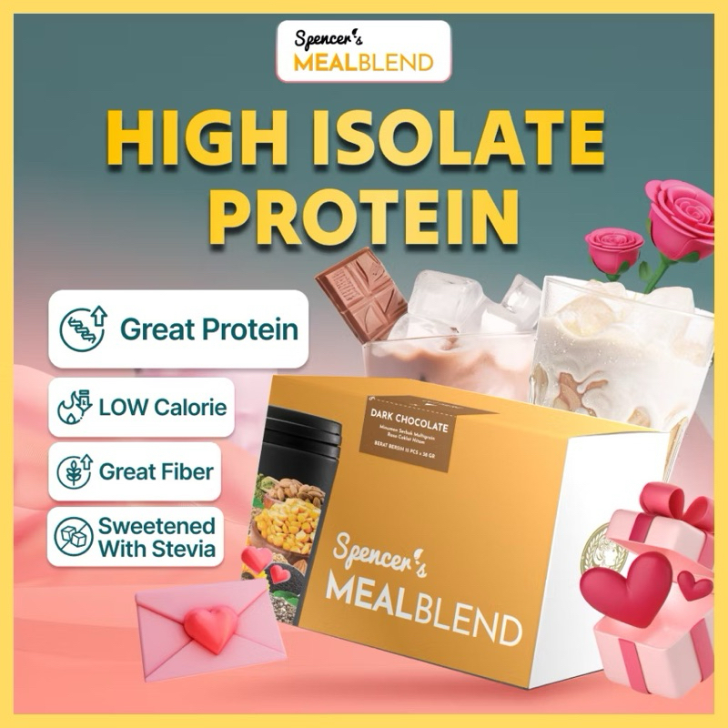 

Spencer’s Mealblend - Protein Lezat Rendah Kalori Minuman Post Workout Terbaik untuk Cutting