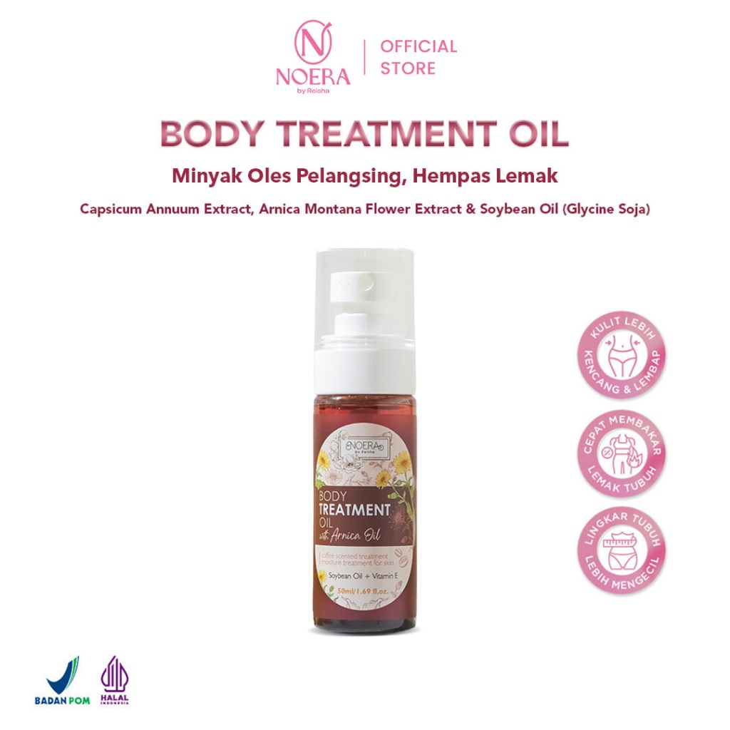 Noera Body Slimming Oil | Minyak Pelangsing Body Treatment Oil | Hot slimming Oil