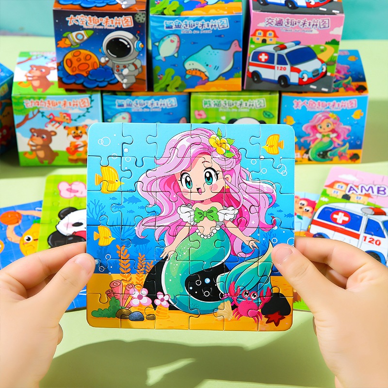 Puzzle Jigsaw Mini 36 Keping Animal Fruit Space