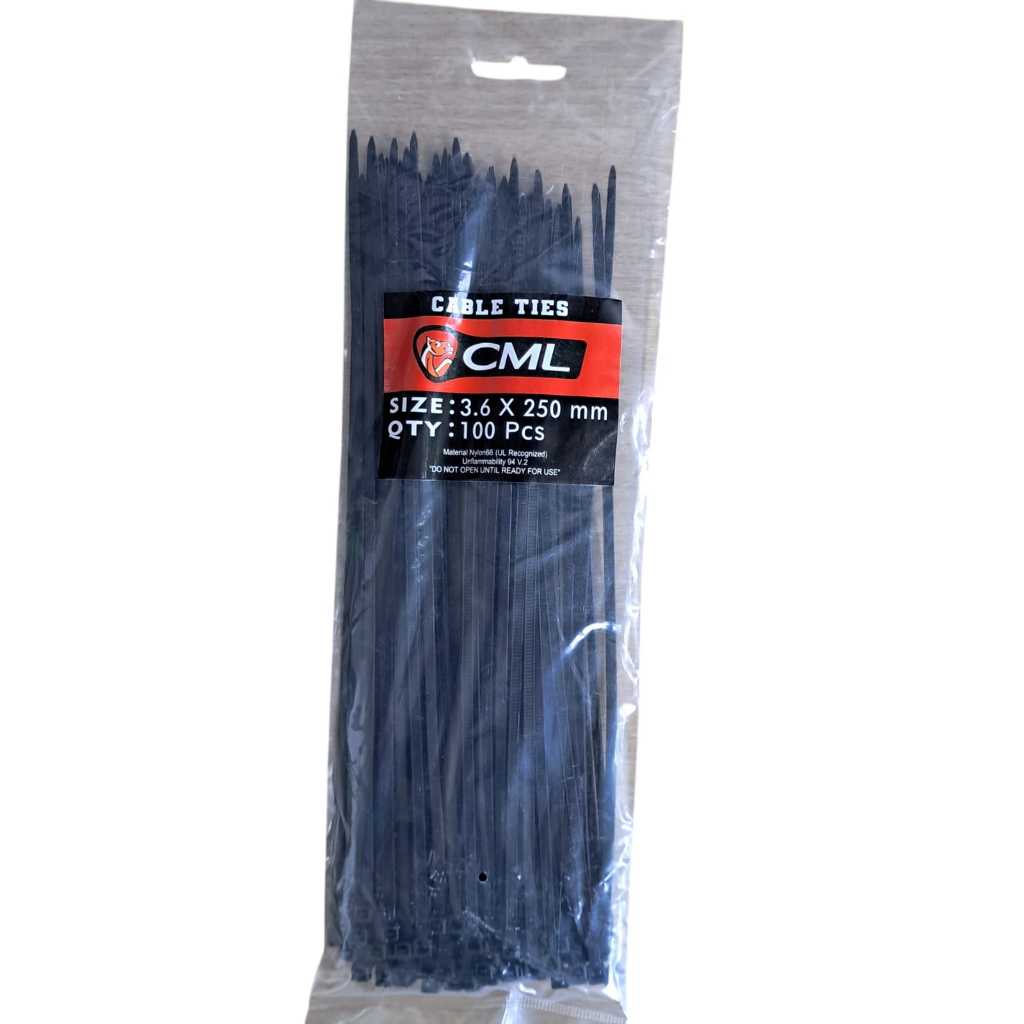 

Kabel Ties Camel Cable Ties Hitam 3.6 x 250mm isi 100 pcs - Kabel Tis / Kabel Tees