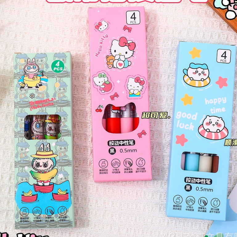 

PULPEN LABUBU ISI 4 / PULPEN CHIIKIWA ISI 4 / PULPEN HELLO KITTY ISI 4 / PULPEN SET ISI 4