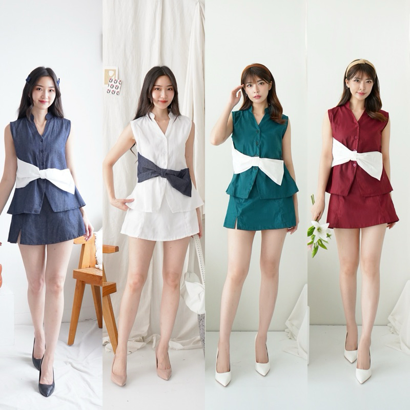 Set Baju Wanita Kekinian, One Set Baju Korea AMarise Set