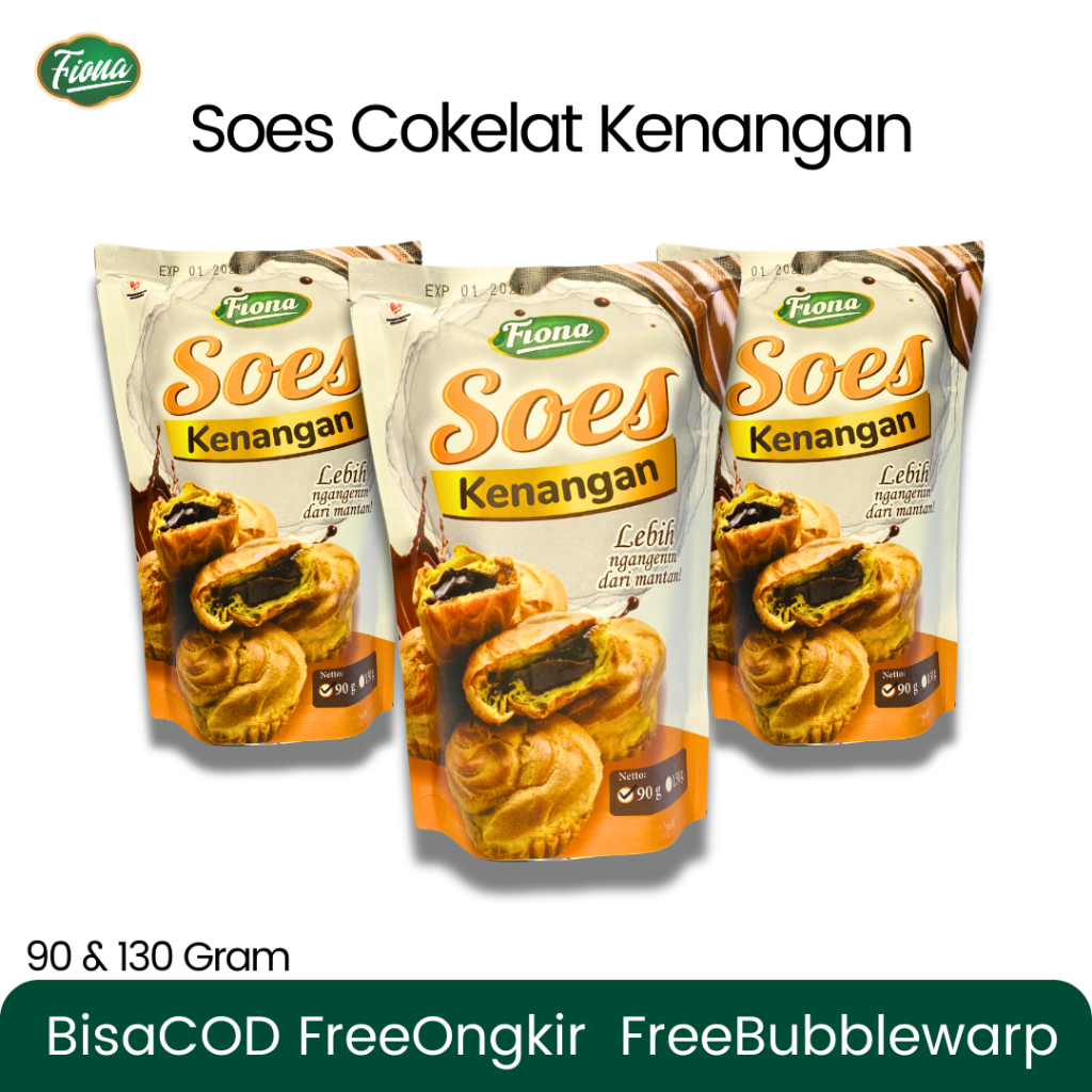 

FIONA Soes Kenangan Isi Cokelat Lumer - Rasa Dijamin Ngangenin