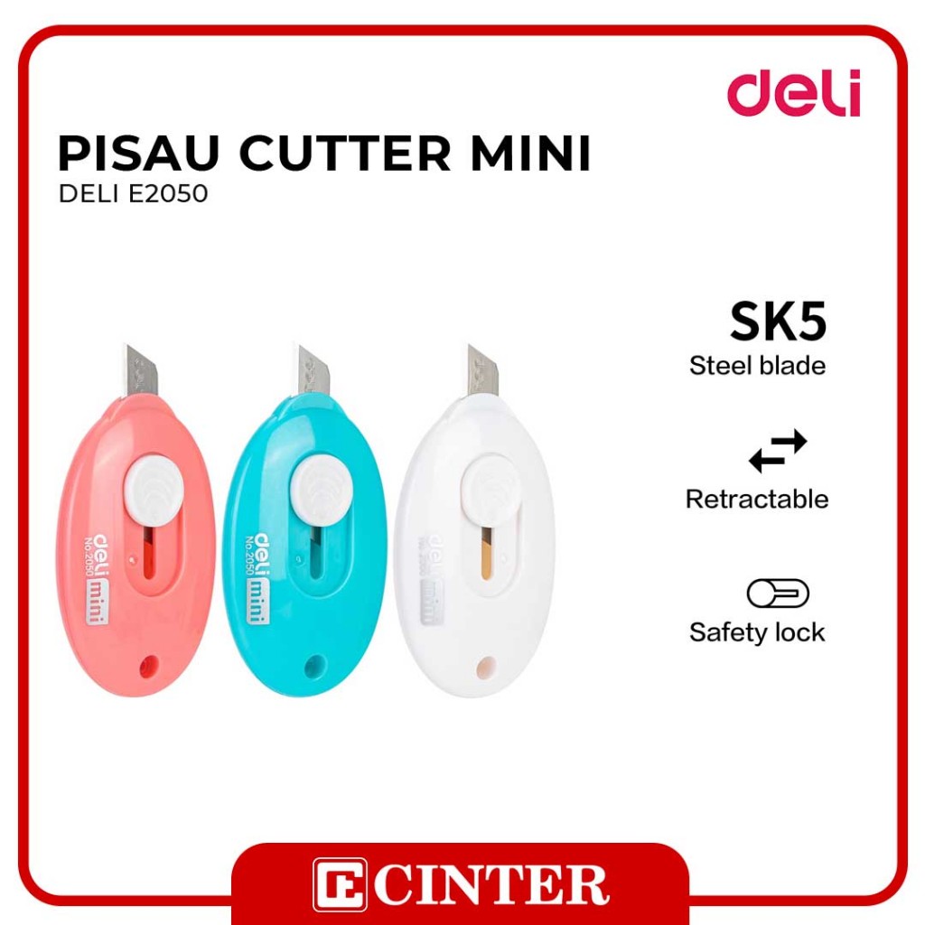

DELI - CUTTER KECIL / PISAU KATER KECIL E2050 9MM