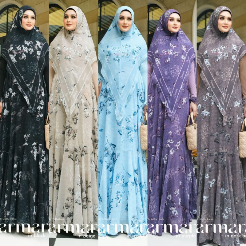 MARMARA GAMIS DRESS SET SYAR'I OMEIRO SERIES BY ZULFHA IRANDA AGOEST HANGONO