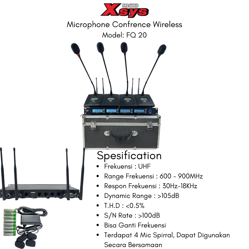 MIC WIRELESS XSYS TYPE FQ20