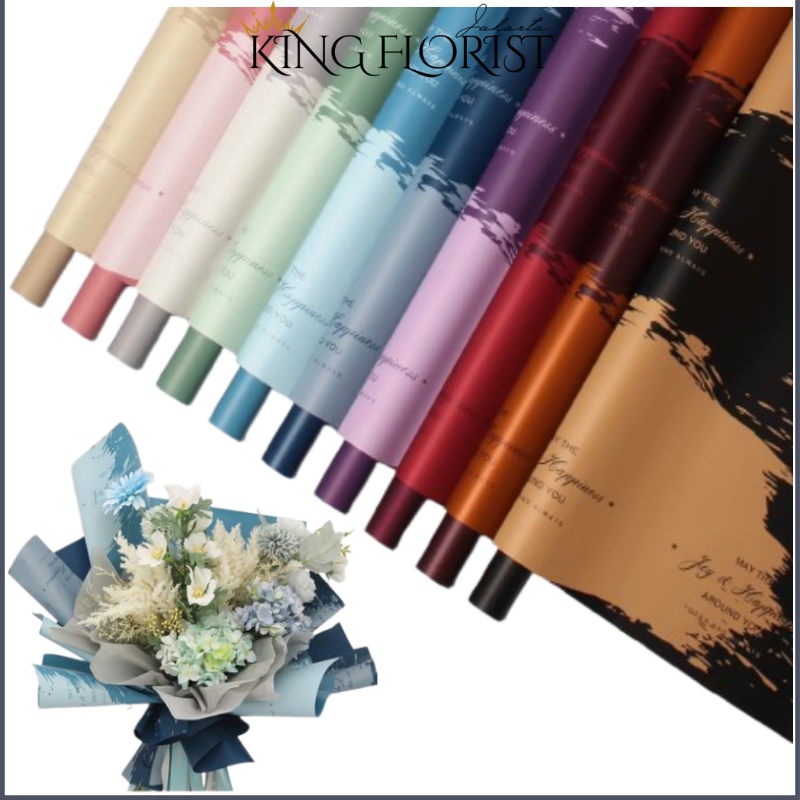 

Kertas Buket Bunga Flower Wrapping Paper Bi Color 2 Warna 6018