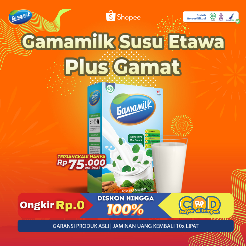 

GAMAMILK Susu Etawa - Dengan Ekstrak Gamat - Original Produk Asli