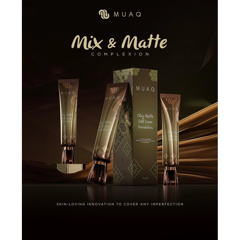 MUAQ Clay Matte Full Cover Foundation