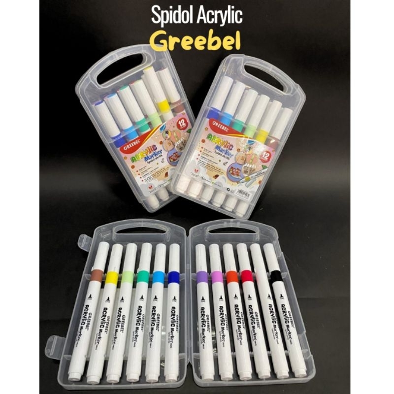 

GREEBEL SPIDOL WARNA WARNI 1SET/SPIDOL MARKER ACRYLIC SINGLE HEAD (24WARNA)SPIDOL WARNA