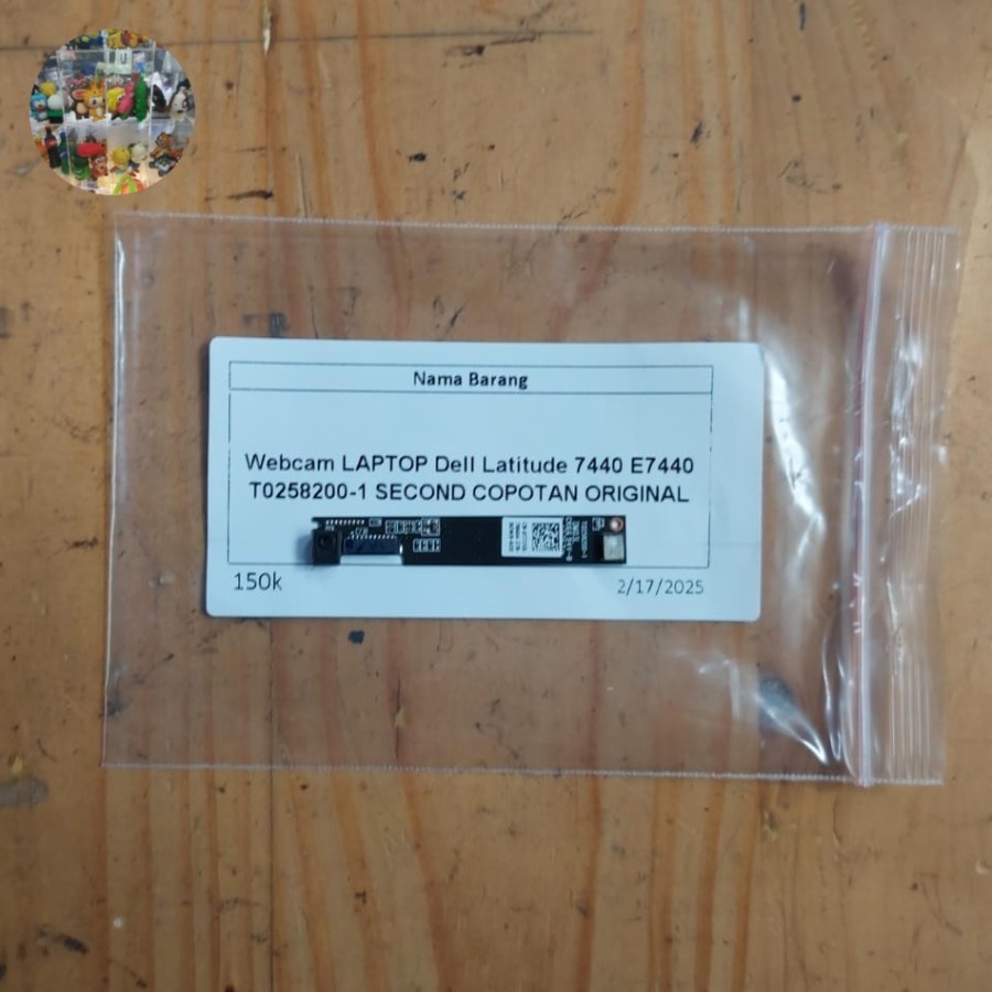 Webcam Laptop Dell Latitude 7440 E7440 T0258200-1 SECOND COPOTAN ORIGINAL