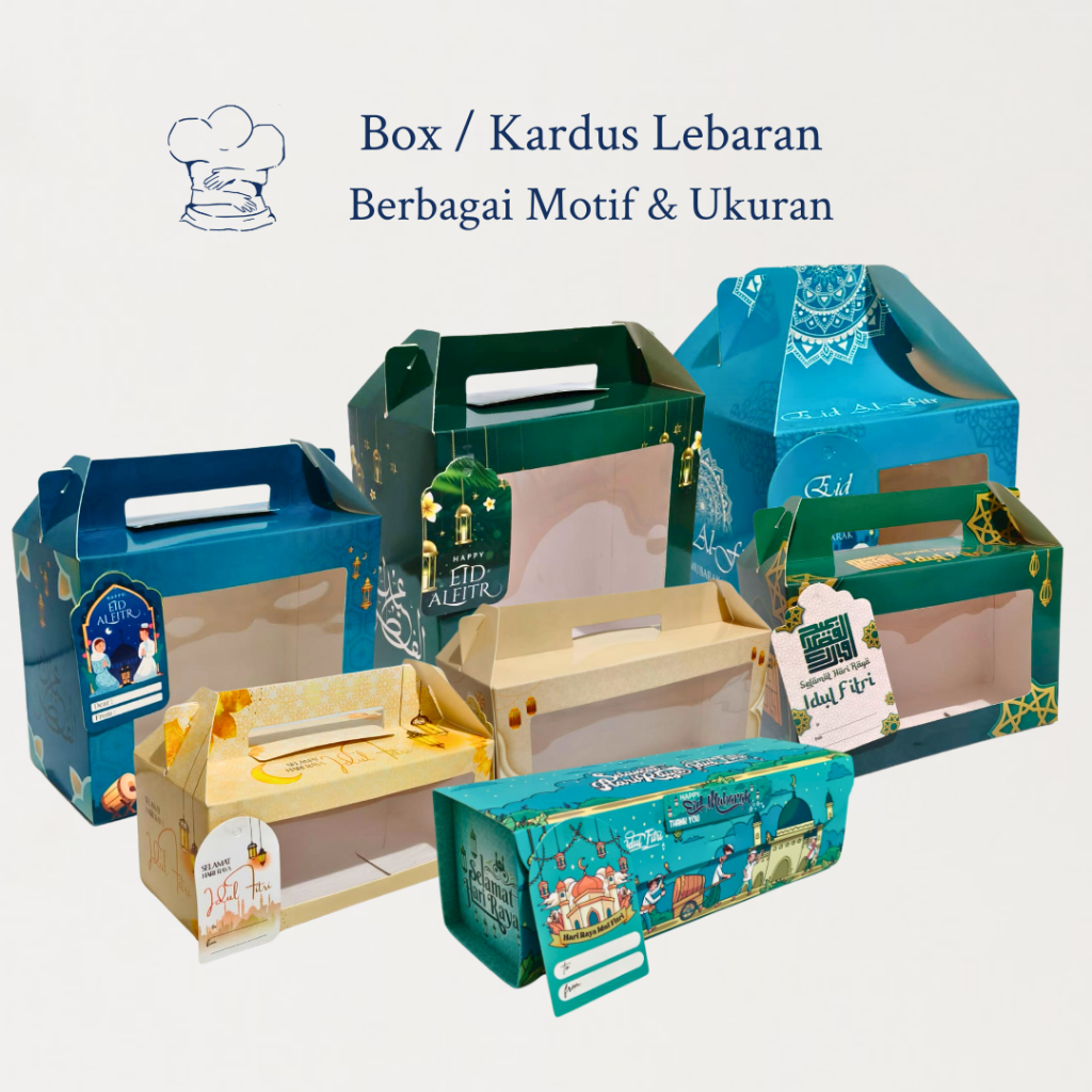 Box Kue Lebaran / Dus Kue Lebaran / Kotak Kue Hampers Lebaran Premium (Satuan)