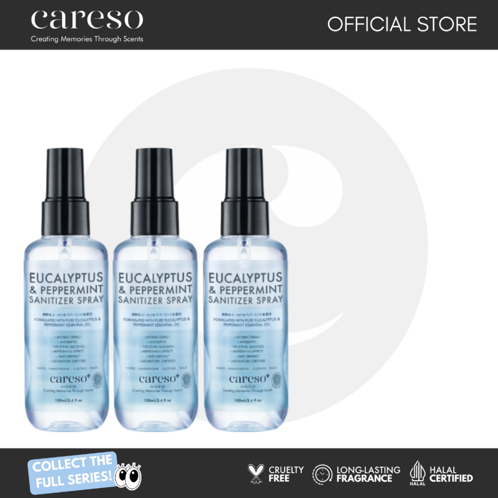 Aromatherapy EUCA + PEPPERMINT Sanitizer Spray - SAVERS BUNDLE - 3 pcs