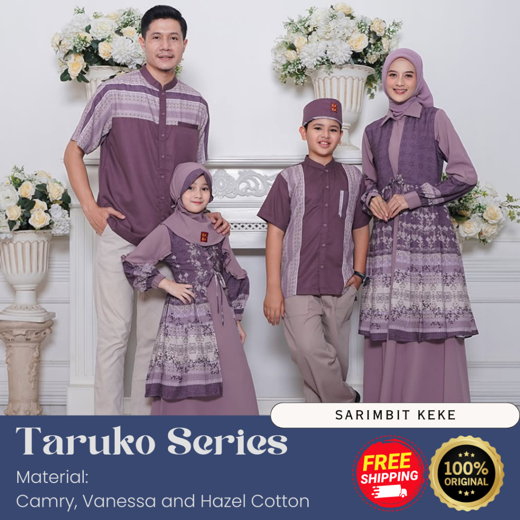 [SARIMBIT KEKE] BAJU GAMIS KOKO COUPLE KELUARGA TERBARU // TARUKO // SARIMBIT LEBARAN // BAJU KONDAN