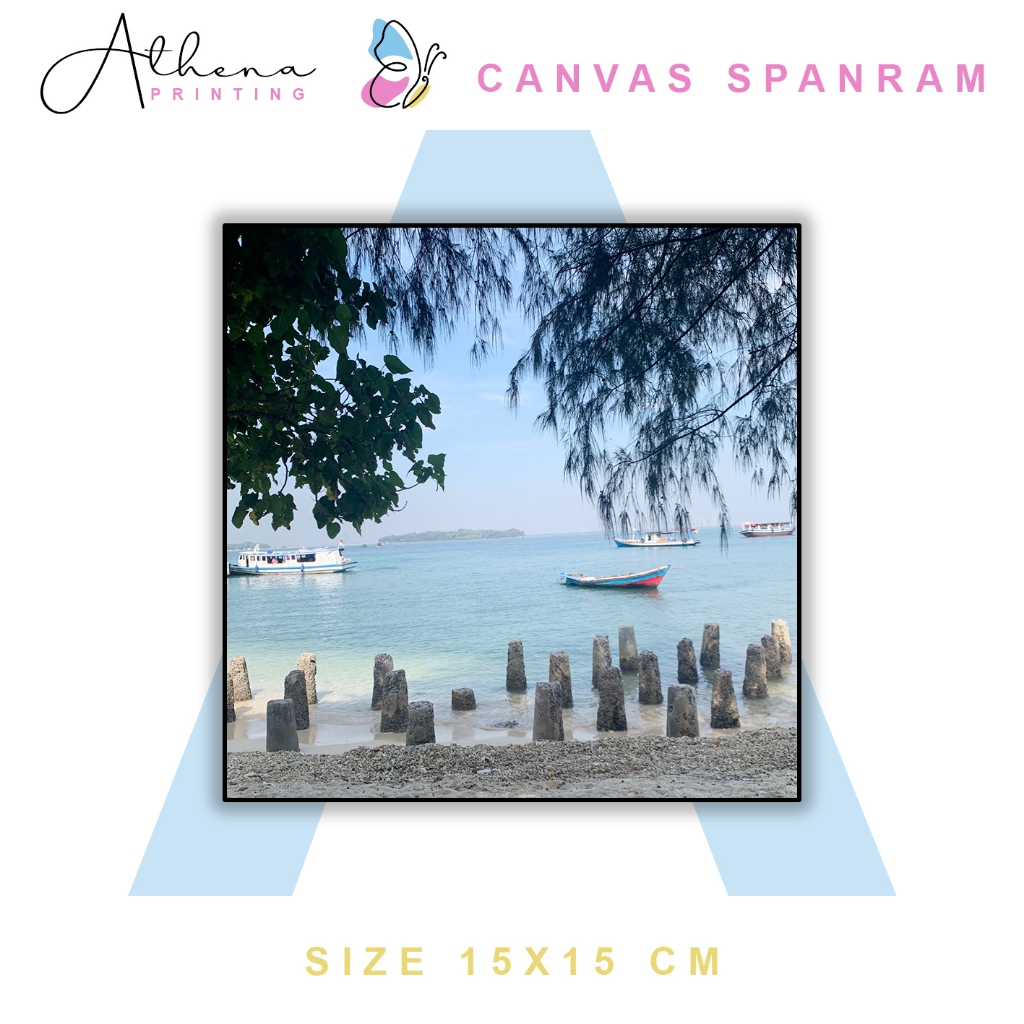 Athena PRINTING - Cetak Foto Canvas Spanram -  Kanvas Spanram Kayu - Custom