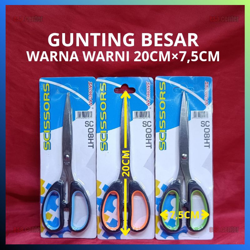 

Gunting Stainless Stell Besar Warna Warni 20cm × 7,5cm (Gunting Warna Besar)
